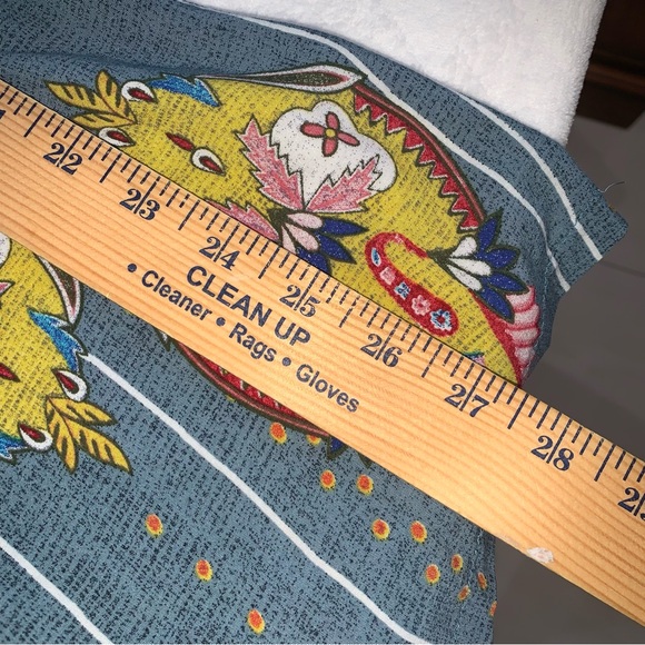 Jaase anthropology Wide‎ Leg Jumpsuit Romper Size Small rayon v neck blue print - Picture 7 of 13